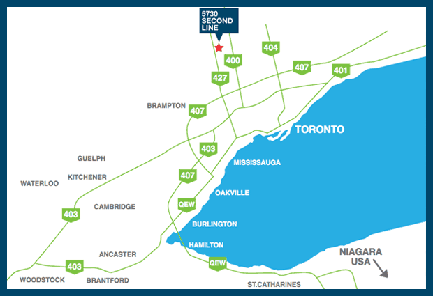 Map Of Tottenham Ontario Location | 5730 Second Line
